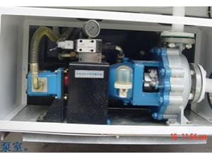 The imported hydraulic valve unit controls the motor to make the stainless steel centrifugal pump work
